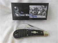 COAL MINER HAWKBILL POCKET KNIFE WITH BOX 4"