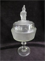 WESTWARD HO COVERED CANDY DISH 11.5"T