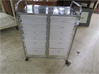 MULTI-DRAWER (12) ROLLING ORGANIZATIONAL CART