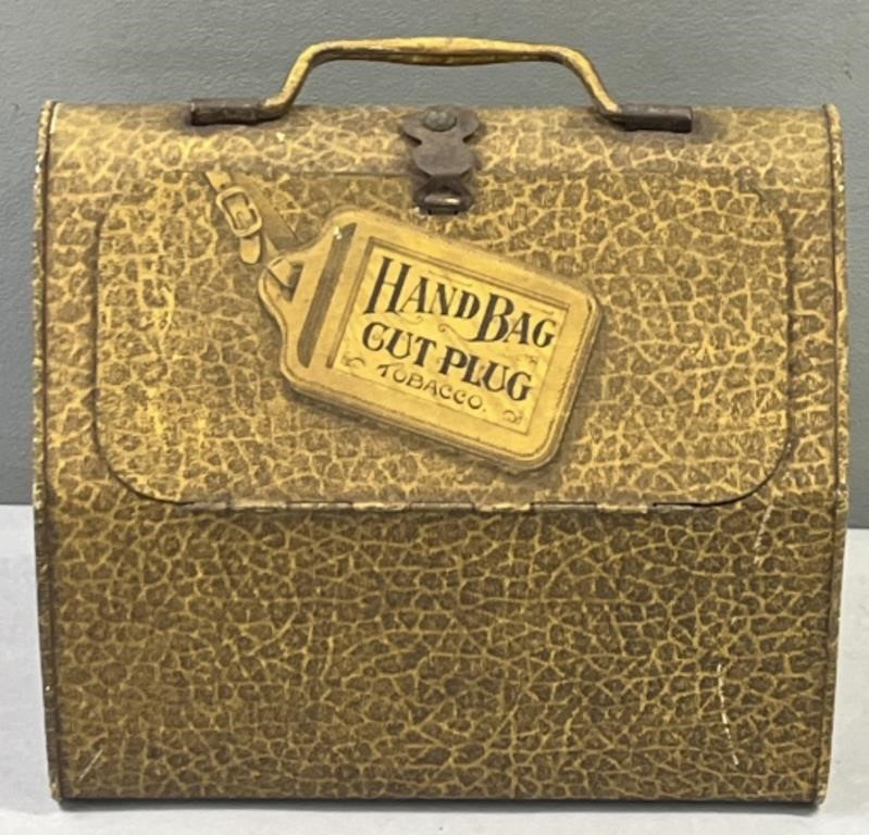 Hand Bag Cut Plug Tobacco Tin Advertising