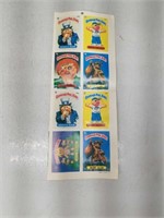 Garbage Pail Kids Stickers Uncut Sheet