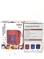 Yoco Wireless Bluetooth Speaker, Blue and Red, 2