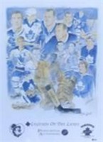 . LEGENDS OF THE LEAFS , AUTOGRAPHED , 18X25"