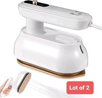 Lot of 2 Mini Travel Steamer,Handheld Steam Iron w