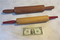 2 wooden Rolling Pins