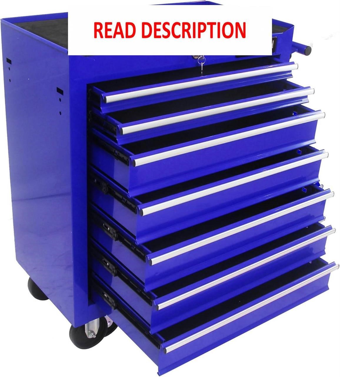 7-Drawer Rolling Tool Chest with Wheels (Blue)