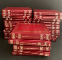 26 Piece Lot Decorative Books Gold and Red