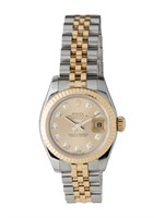 18k Gold Rolex Datejust Two-tone Auto Watch 26mm