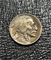 1928-D US Buffalo Nickel AU *Toning