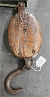 wooden pulley
