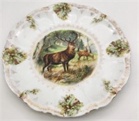 Moschendorf Porcelain Stag Plate Bavaria