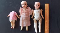 Auction Lot Of Old Doll Parts.