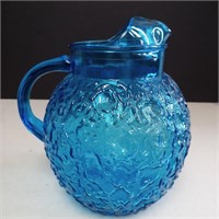 Anchor Hocking 1960s Milano Cobalt Blue Pitcher