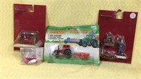 Christmas village miniatures Lot of four still in