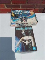 Vtg Star Wars Game & X Wing Fighter Model