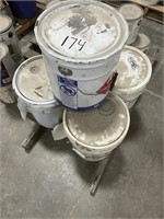 (4) 5 gallon buckets of industrial finishes