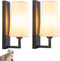 Modern Battery Operated Wall Sconce Set of Two