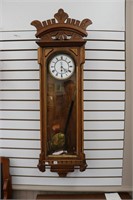 ANTIQUE WALL CLOCK WITH KEYS  12"X5"X48"