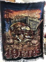 San Francisco 49ers Throw Blanket 60”x72”