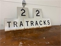 2 Tracks railroad signs