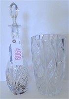 Lot #4909 - Crystal decanter with stop and