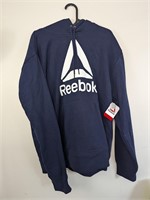 $35-SIZE L REBOOK NAVY CLASSIC HOODED SWEATER