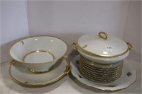 LIMOGES BOWL, PLATE & COVERED DISH & FRUIT PLATES