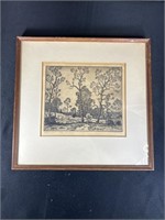 "Trees" Etching by Moore