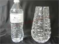 Waterford Crystal Cut Tralee Ladder Vase ~ 7"t