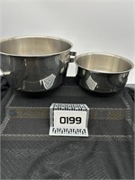 2 Stainless Bowls