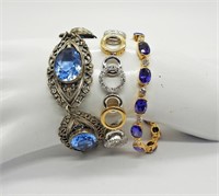 3 Gemstone Fashion Bracelets
