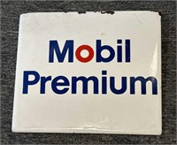 Mobil Premium Porcelain Sign 13.75” x 12”