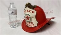 Vintage Texaco Toy Fire Chief Helmet w Microphone