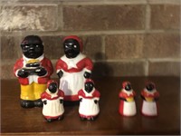 Black Americana salt and pepper shakers and mammy