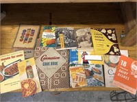 Vintage lot of cookbooks some advertising