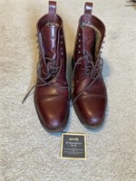 Meermin Burgundy Leather Dress Boots Sz 8.5