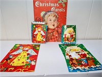 Vintage Christmas Carols illustrated sheet music