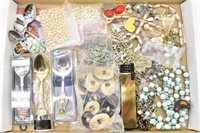 Souvenir Spoons, Beaded Necklaces, & More