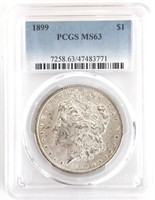 1899 U.S. Morgan Silver Dollar PCGS MS 63