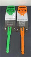 2 New Secure Hold Multi Purpose Reusable Ties