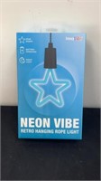New Neon Vibe Retro Hanging Rope Light