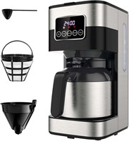 Boly 8 Cup Coffee Maker  Thermal Carafe  Timer