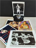 5-8X10 BOXING PHOTOS-HOLYFIELD VS TYSON CAP