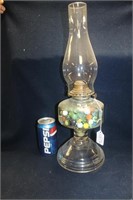 VINTAGE OIL LAMP FILLED WITH MARBLES