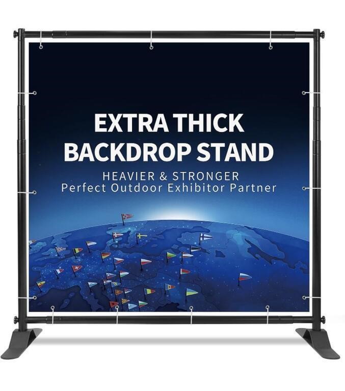 T-SIGN 8X10FT HEAVY DUTY BACKDROP BANNER STAND