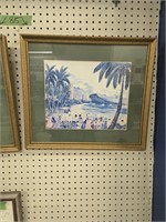 Pair of artists signed. Watercolors aided 1979 1