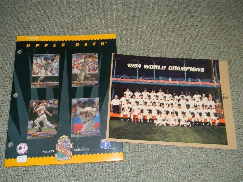 Baseball Pocket Portfolio & 1984 World Champion