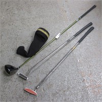 (2) Golf Putters & Driver