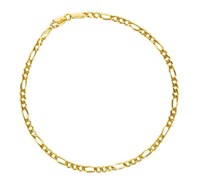 Jewelry 14kt Yellow Gold Figaro Chain Bracelet