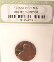 1977 S Lincoln Penny DCAM Gem Proof